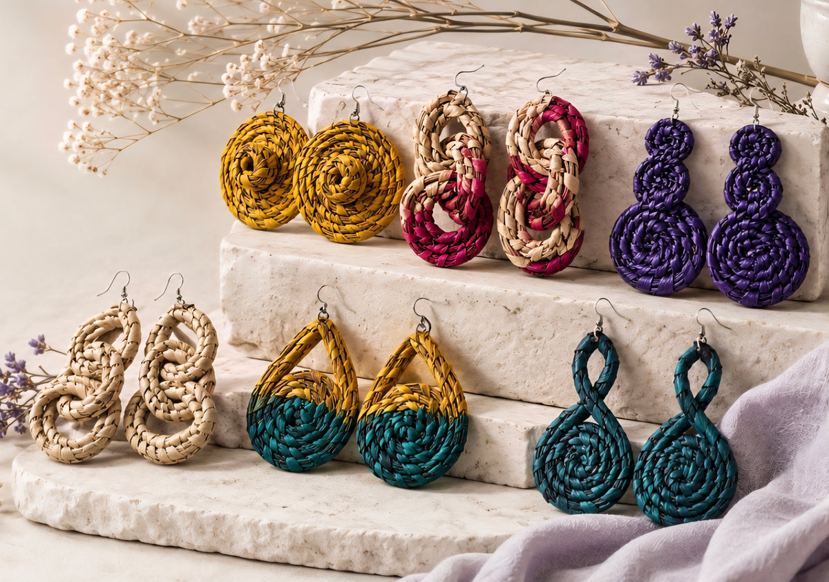 Raffia Earrings