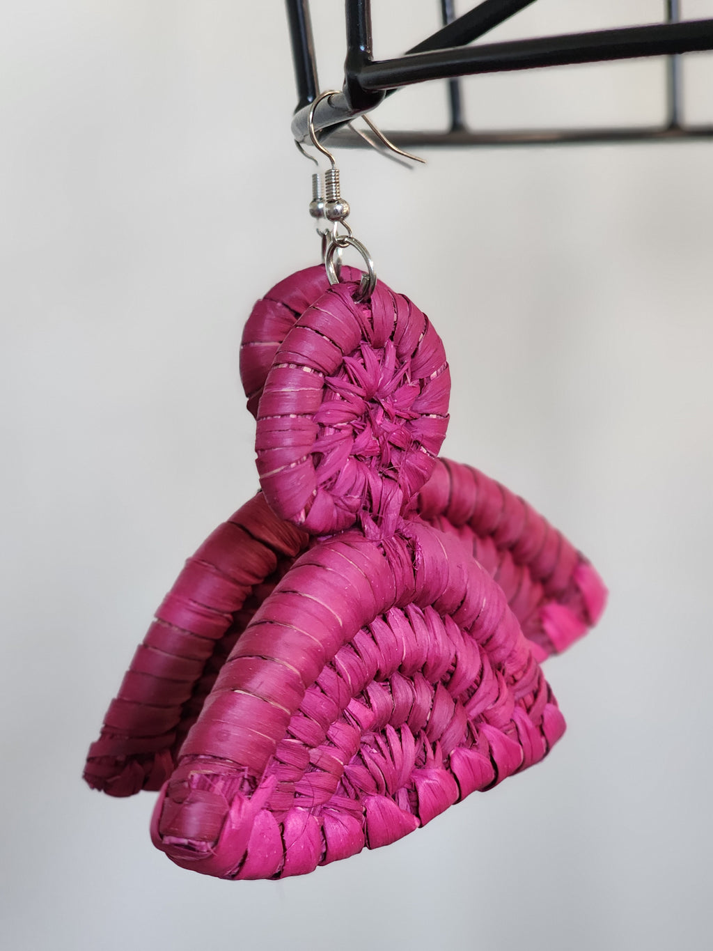 LONDON pair - Handmade Raffia Statement Earrings | Boho Summer Accessory | Gift for Her