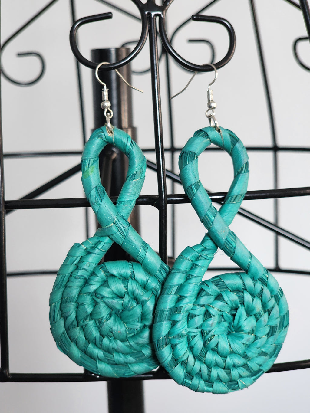 JUNE pair - Handmade Raffia Statement Earrings | Boho Summer Accessory | Gift for Her