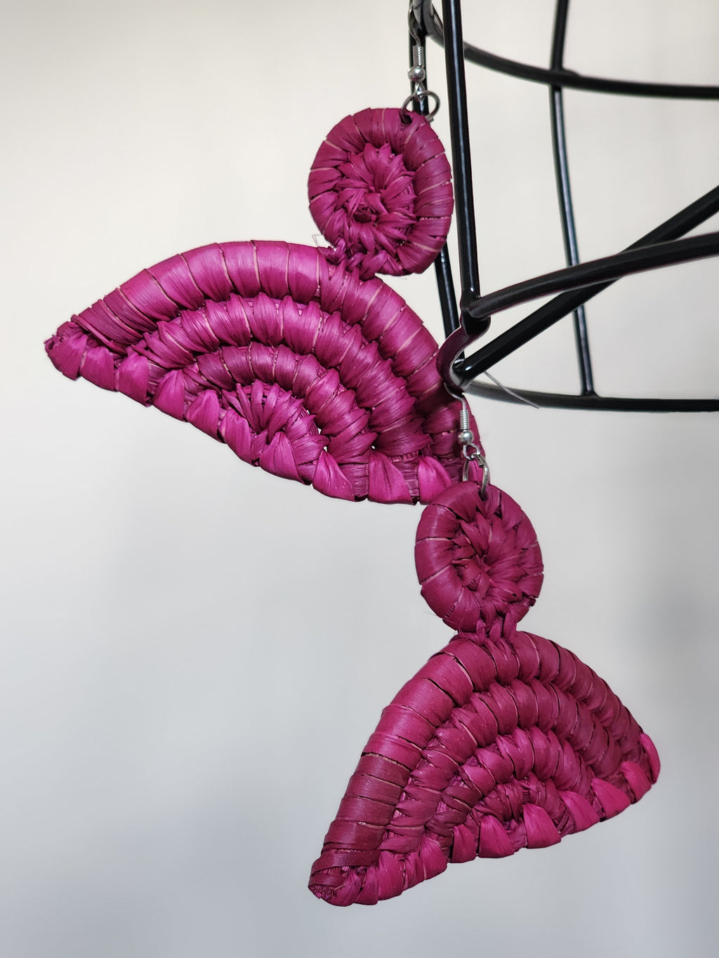 LONDON pair - Handmade Raffia Statement Earrings | Boho Summer Accessory | Gift for Her