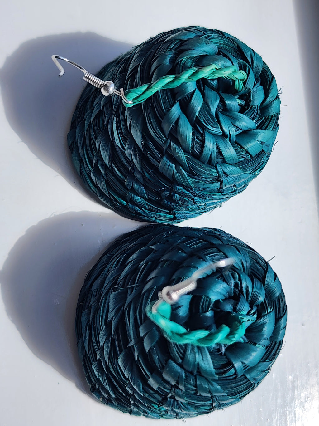 EXCEL Handcrafted Raffia Statement Earrings