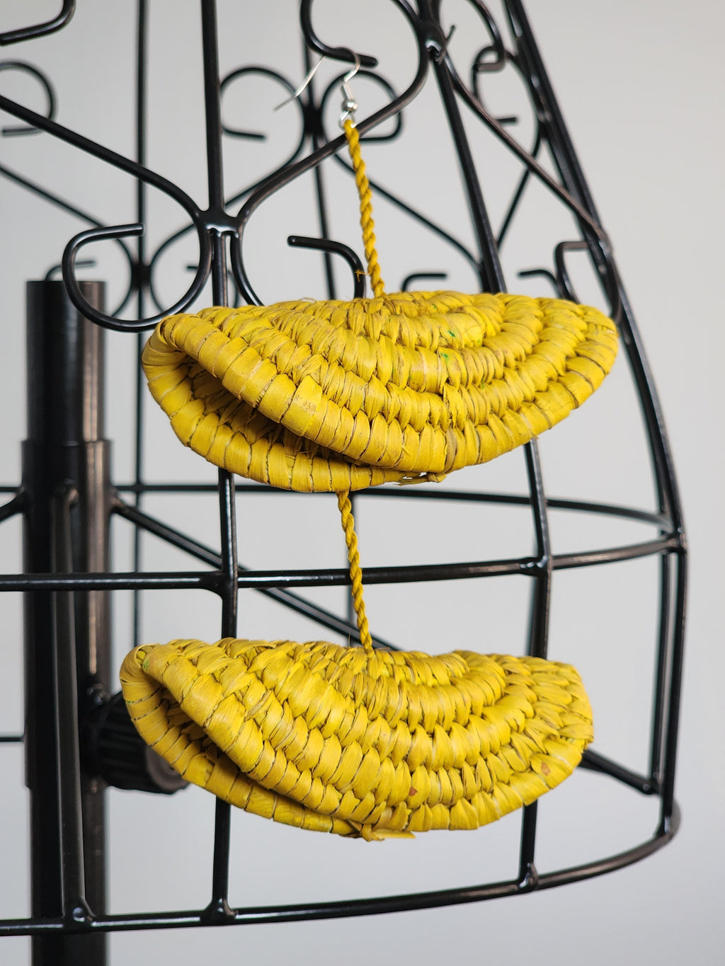 KERRY pair - Handmade Raffia Statement Earrings | Boho Summer Accessory | Gift for Her