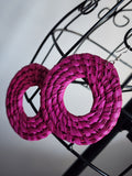 SUNNY pair - Handmade Raffia Statement Earrings | Boho Summer Accessory | Gift for Her