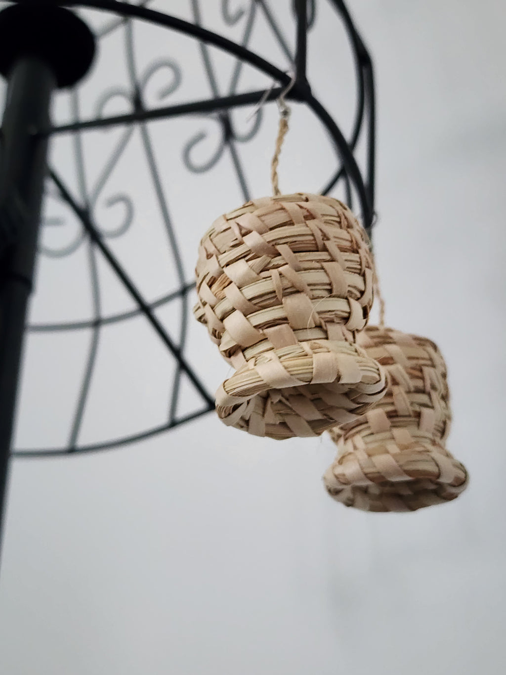 SNOW pair - Handmade Raffia Statement Earrings | Boho Summer Accessory | Gift for Her