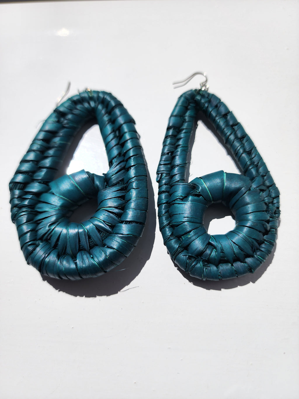 GENESIS Handcrafted Raffia Statement Earrings