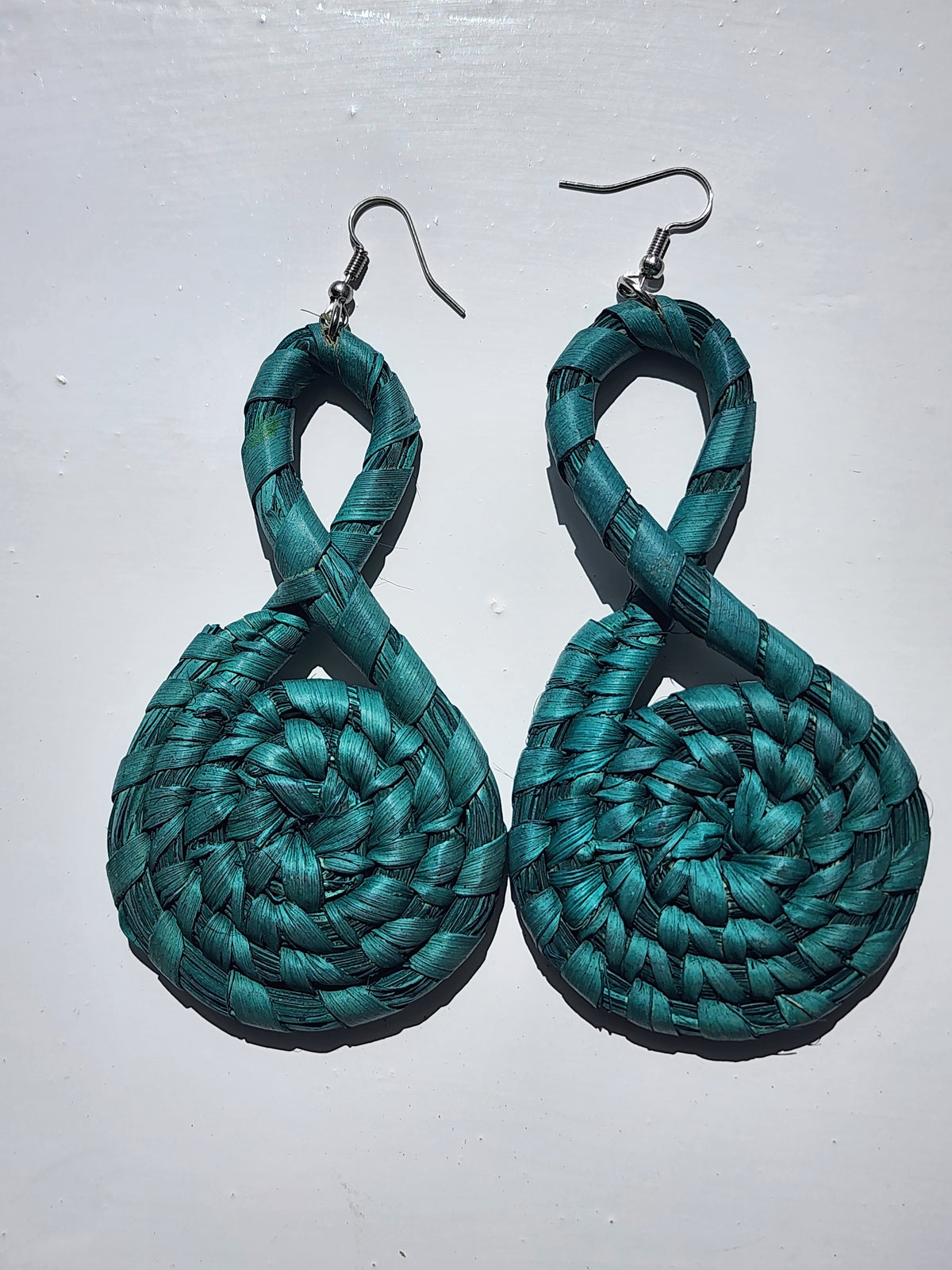 JUNE Handcrafted Raffia Statement Earrings