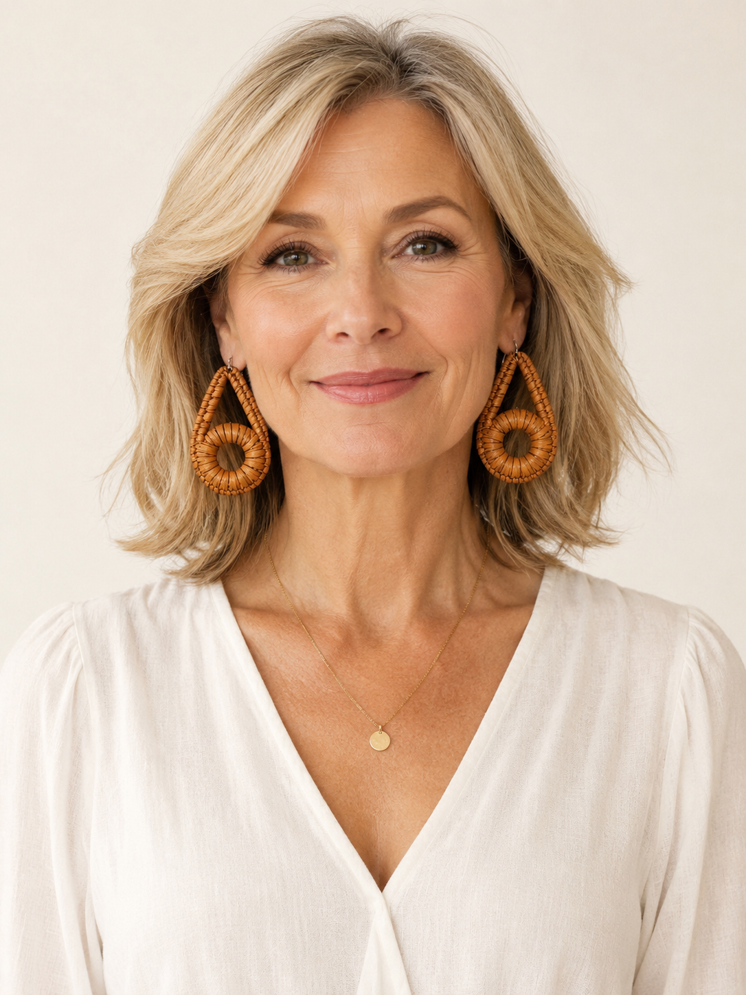 CLAIRE Handcrafted Raffia Statement Earrings