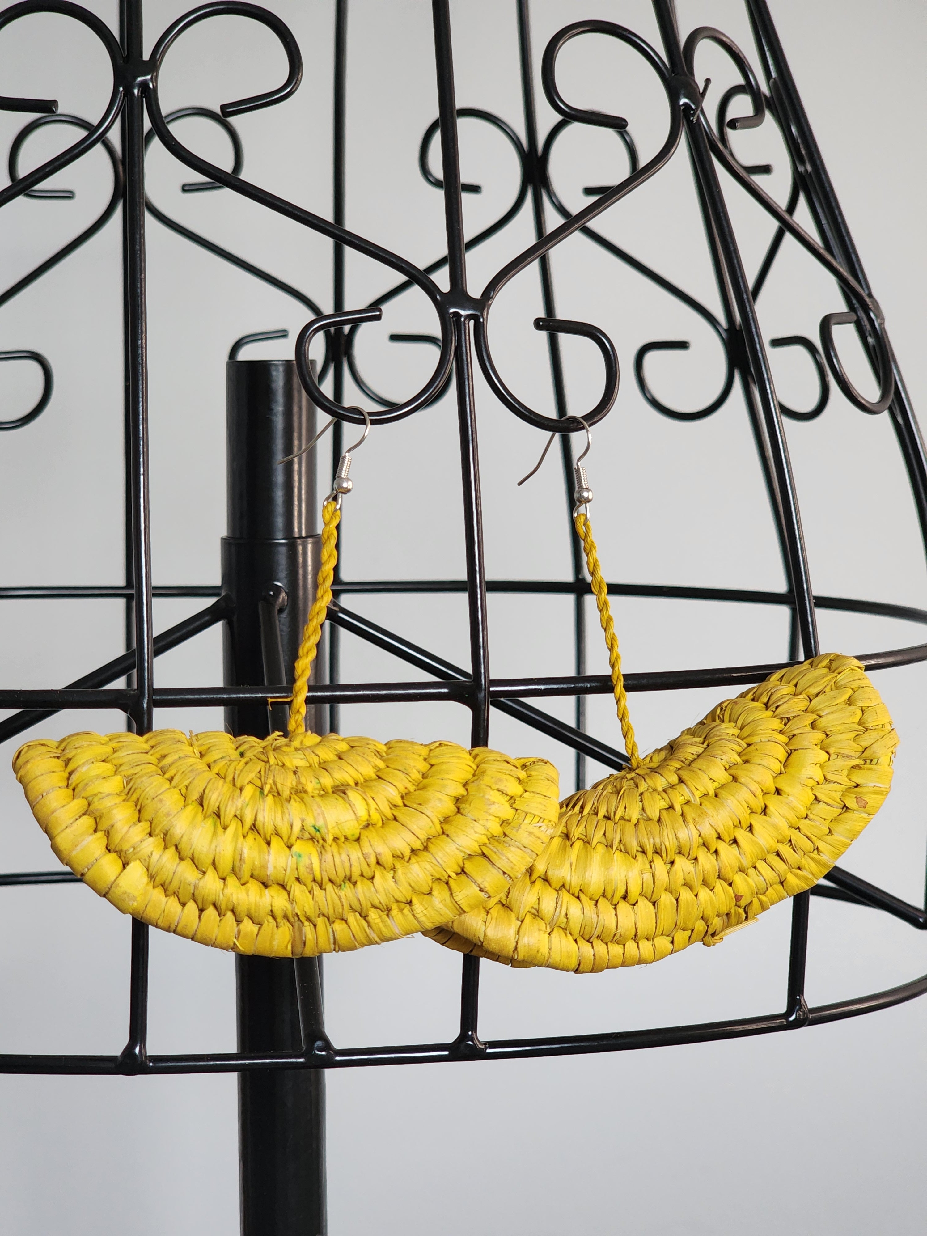 KERRY pair - Handmade Raffia Statement Earrings | Boho Summer Accessory | Gift for Her