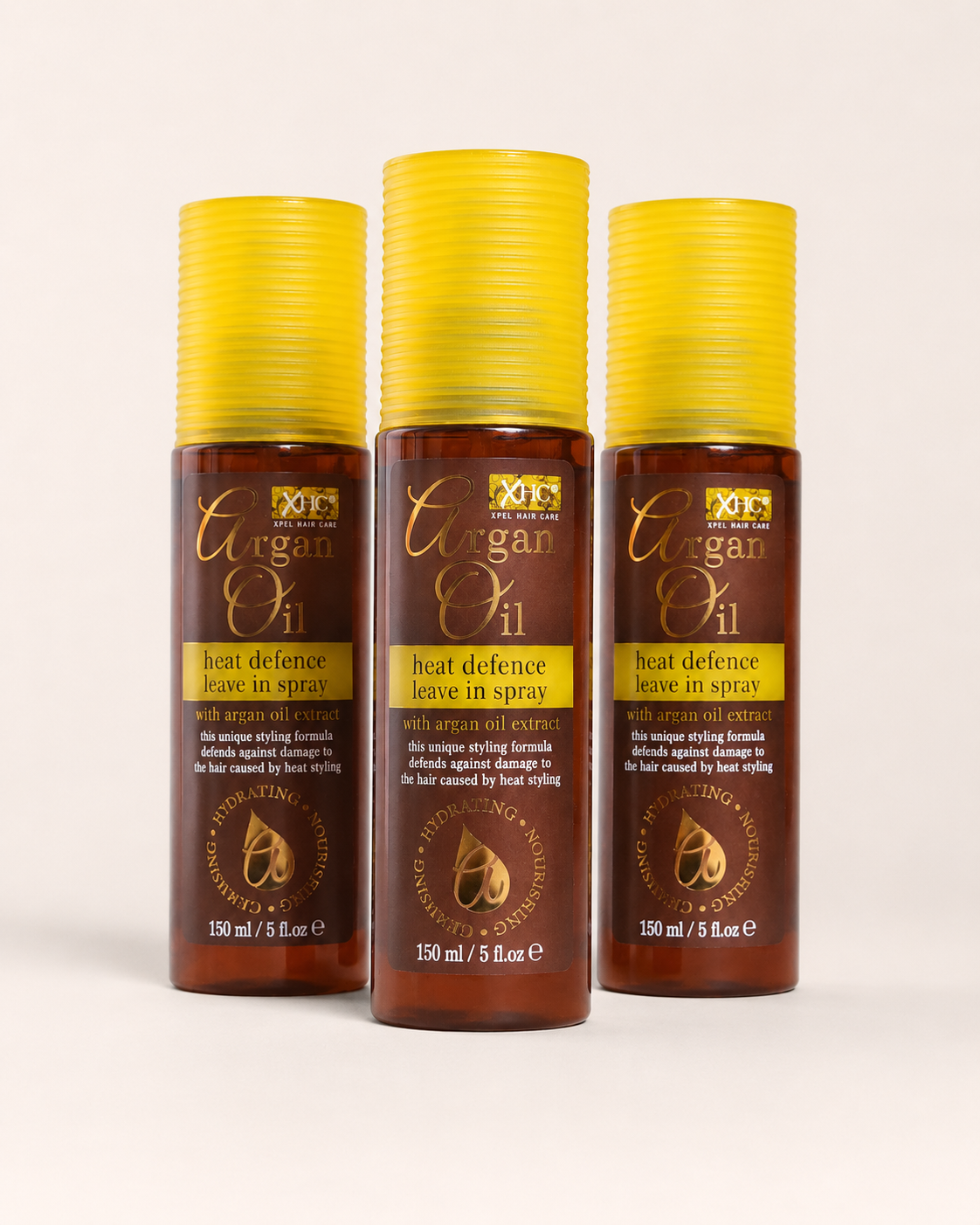 XHC Argan Oil Heat Defence Leave-In Spray – 150ml
