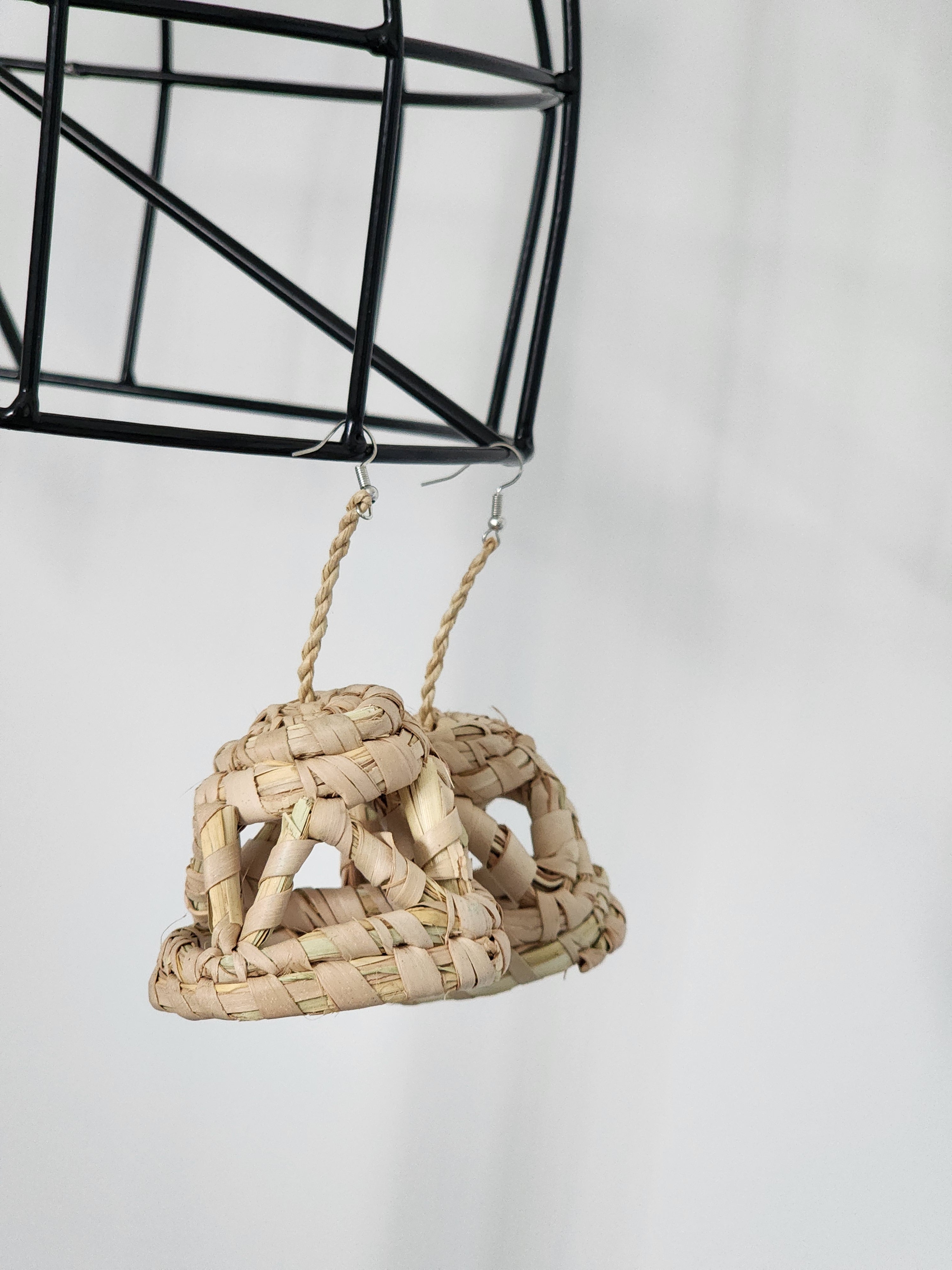 SUMMER pair - Handmade Raffia Statement Earrings | Boho Summer Accessory | Gift for Her