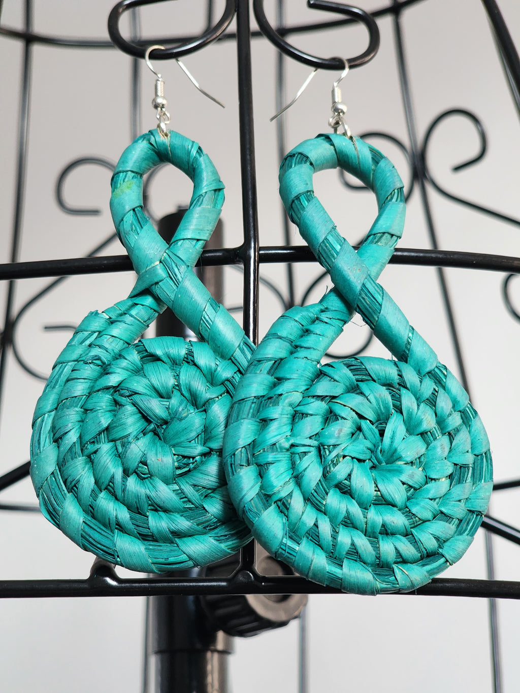 JUNE pair - Handmade Raffia Statement Earrings | Boho Summer Accessory | Gift for Her