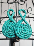 JUNE pair - Handmade Raffia Statement Earrings | Boho Summer Accessory | Gift for Her