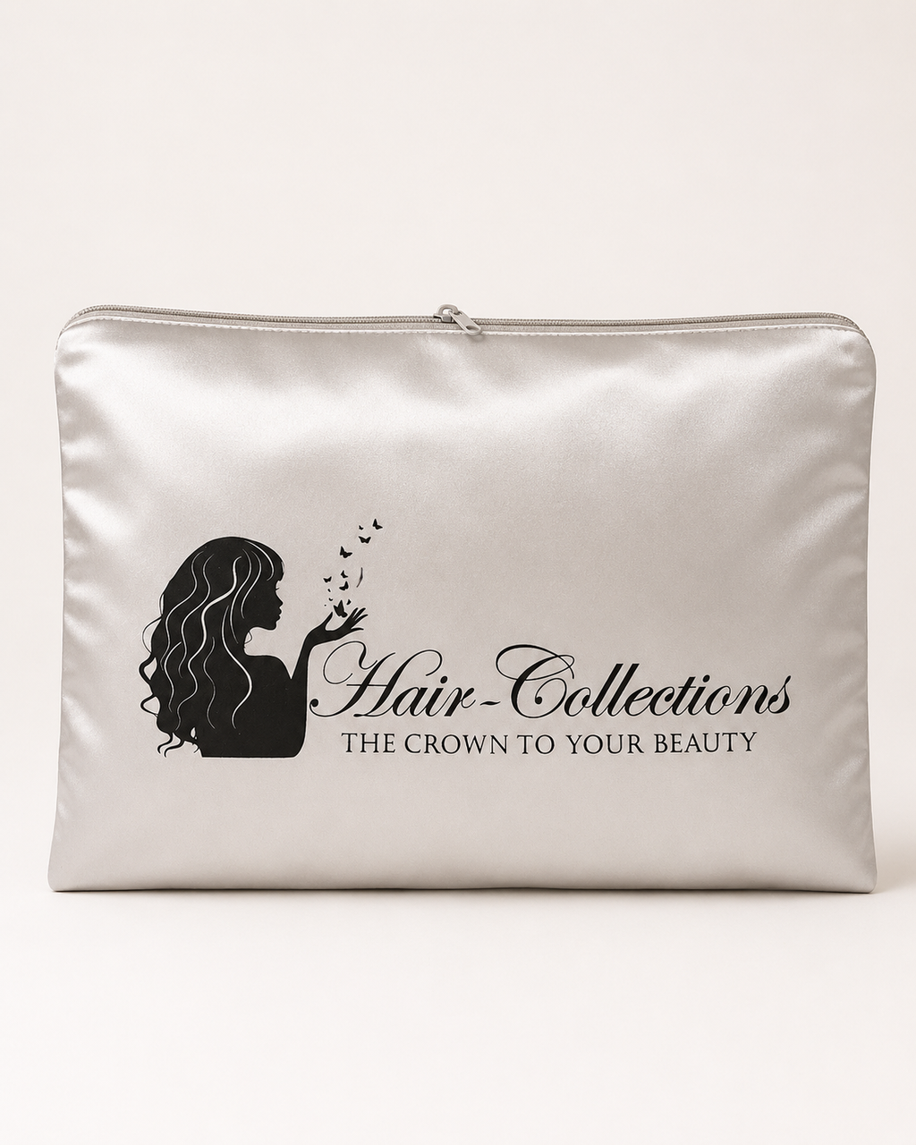 Satin Zip Wig Storage Bag