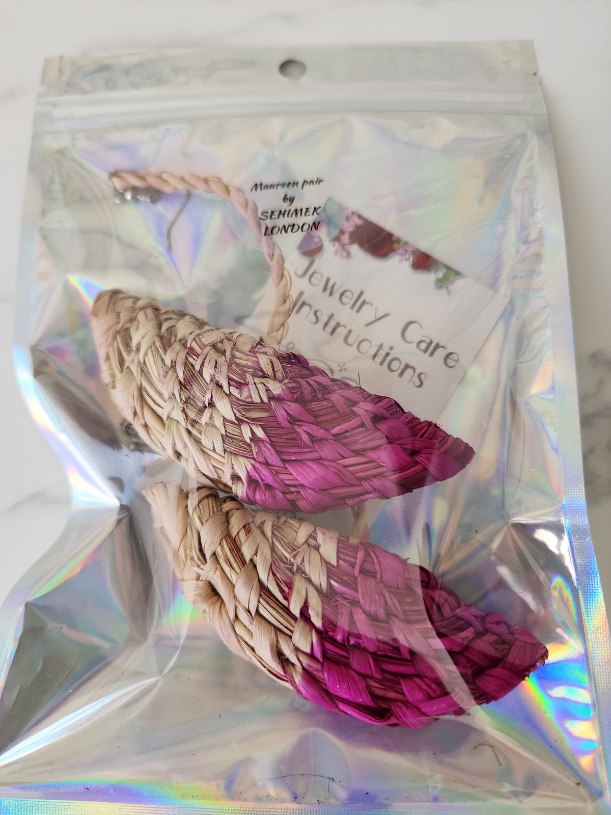 MAUREEN Handcrafted Raffia Statement Earrings