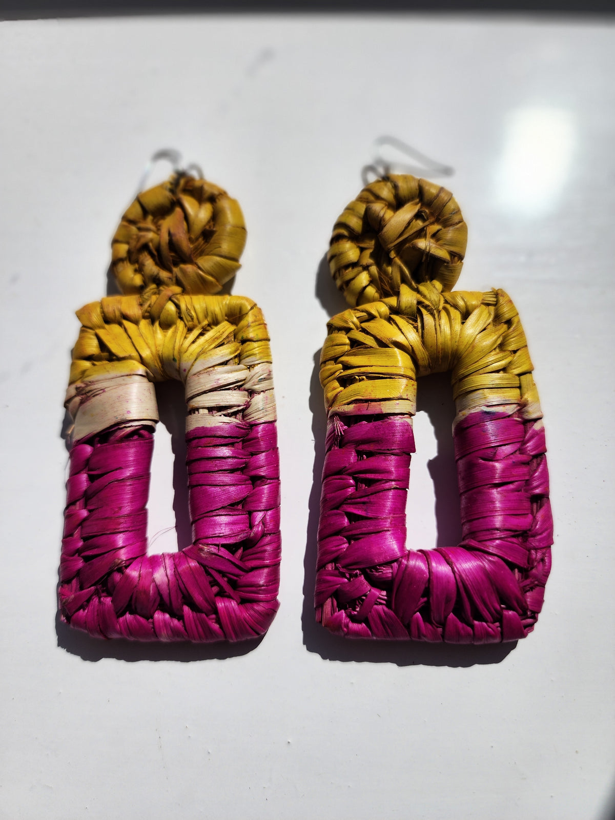 TITI Handcrafted Raffia Statement Earrings