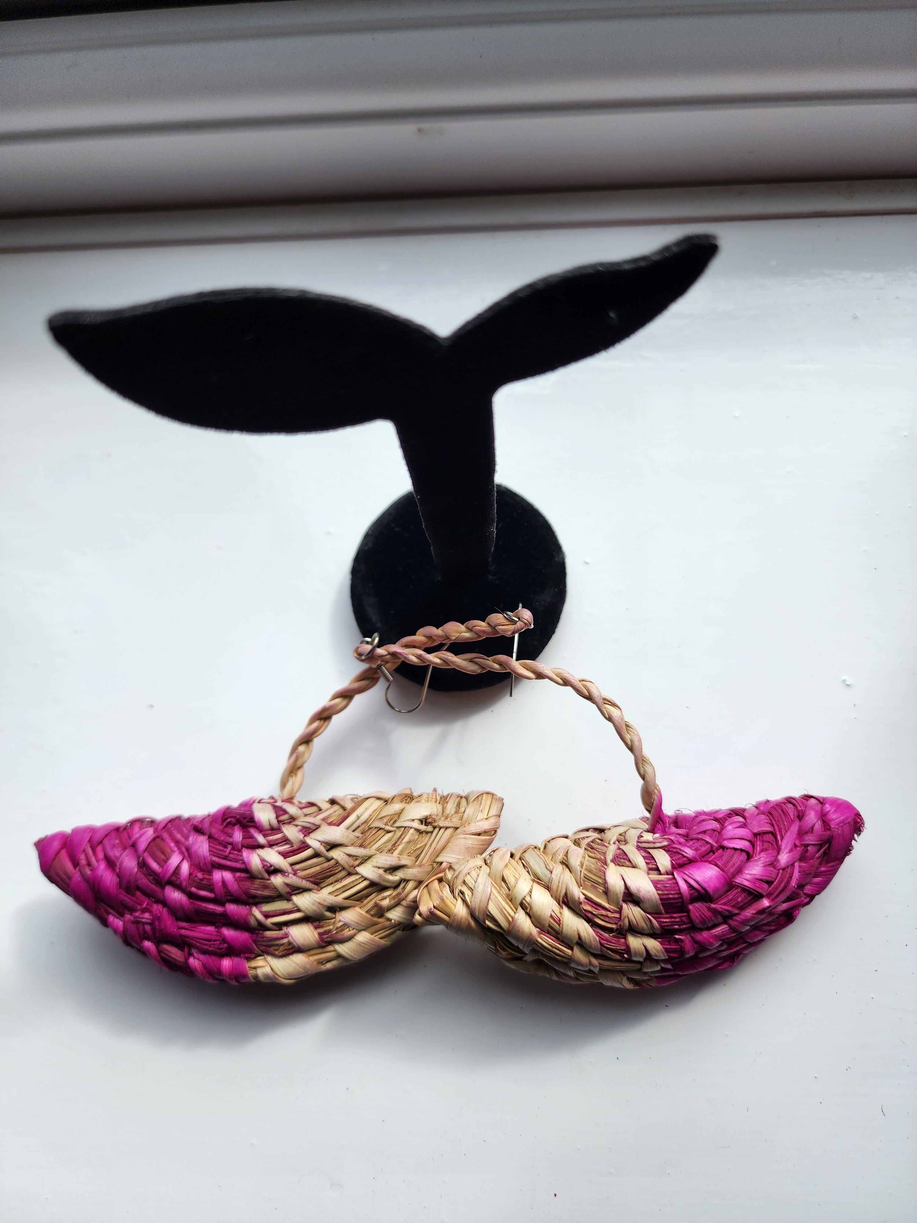 MAUREEN pair - Handmade Raffia Statement Earrings | Boho Summer Accessory | Gift for Her