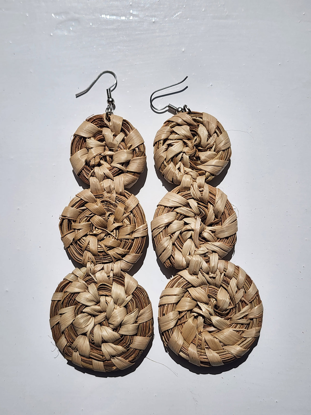 FAYE Handcrafted Raffia Statement Earrings