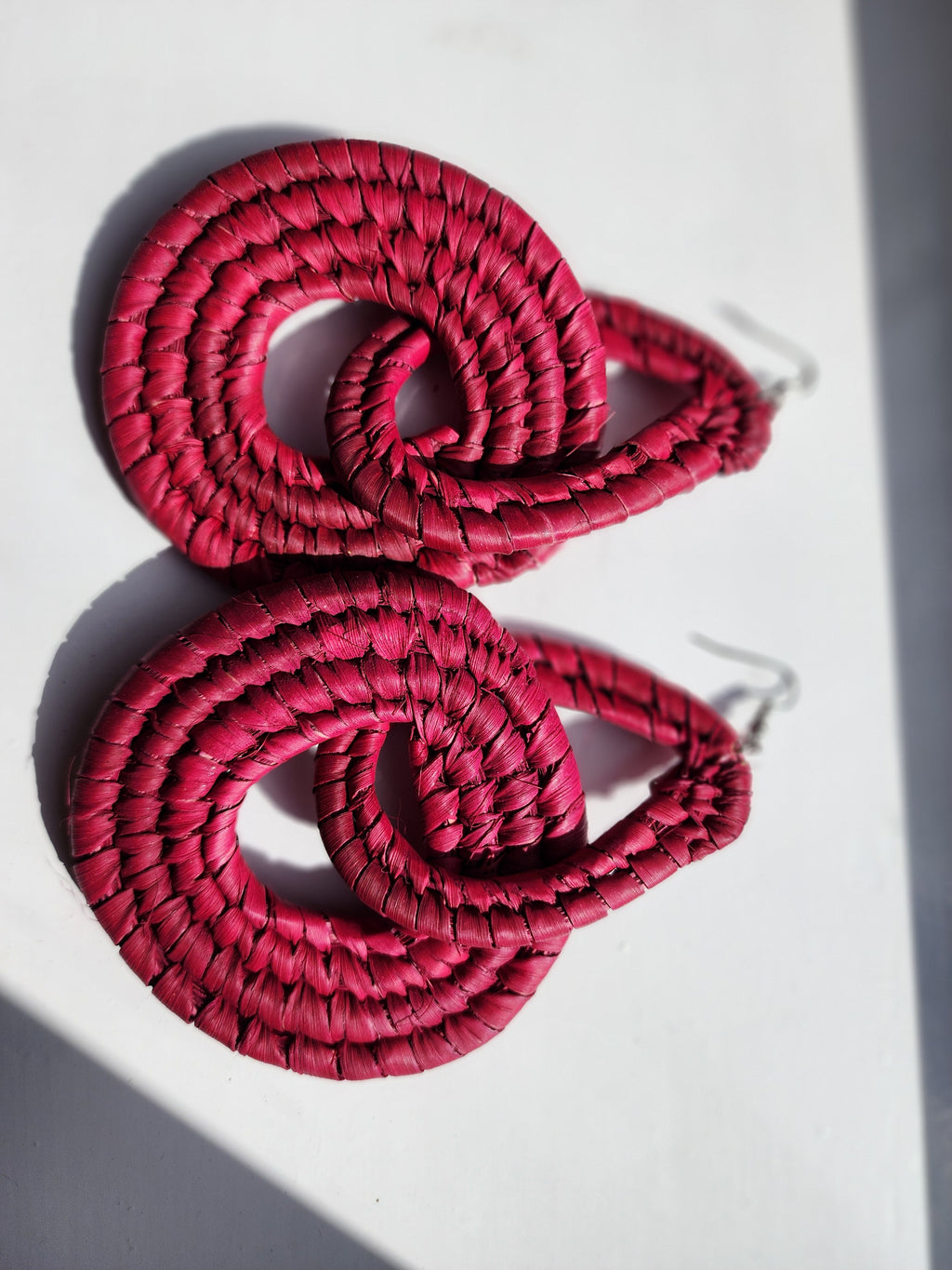 CHI pair - Handmade Raffia Statement Earrings | Boho Summer Accessory | Gift for Her