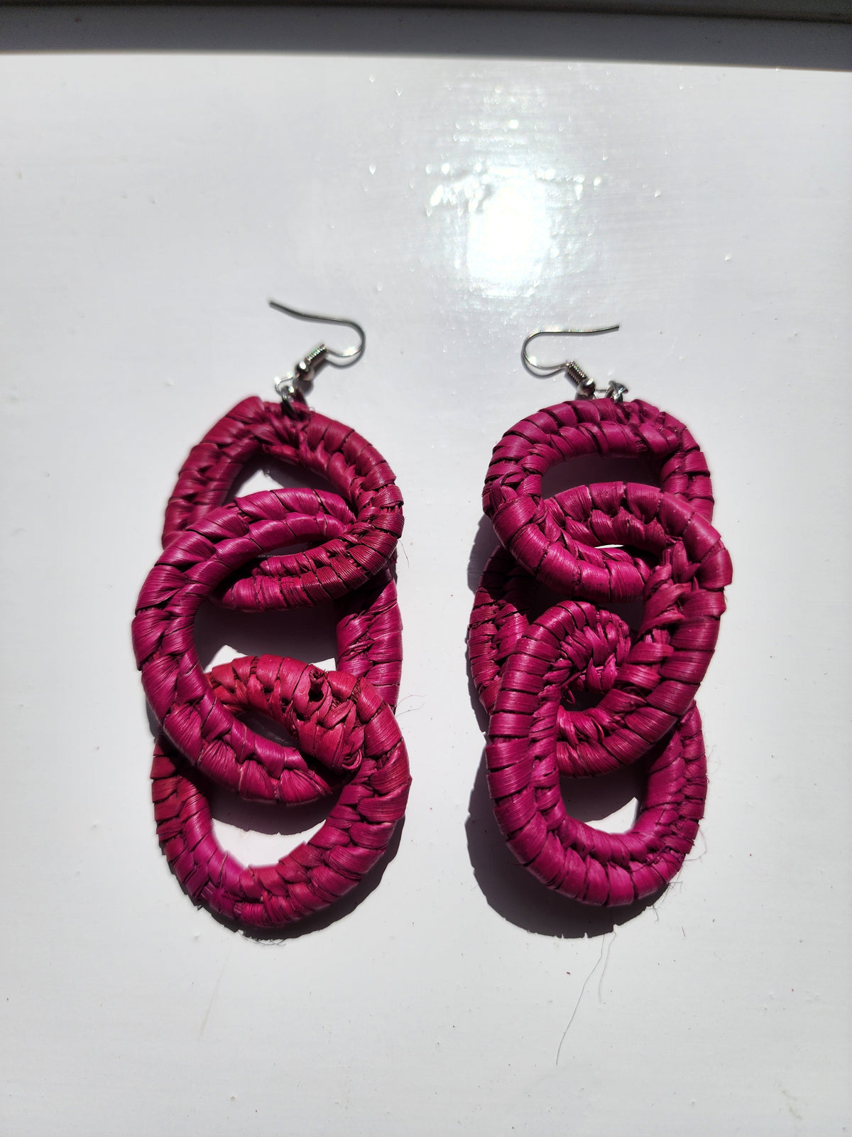 WENDY Handcrafted Raffia Statement Earrings