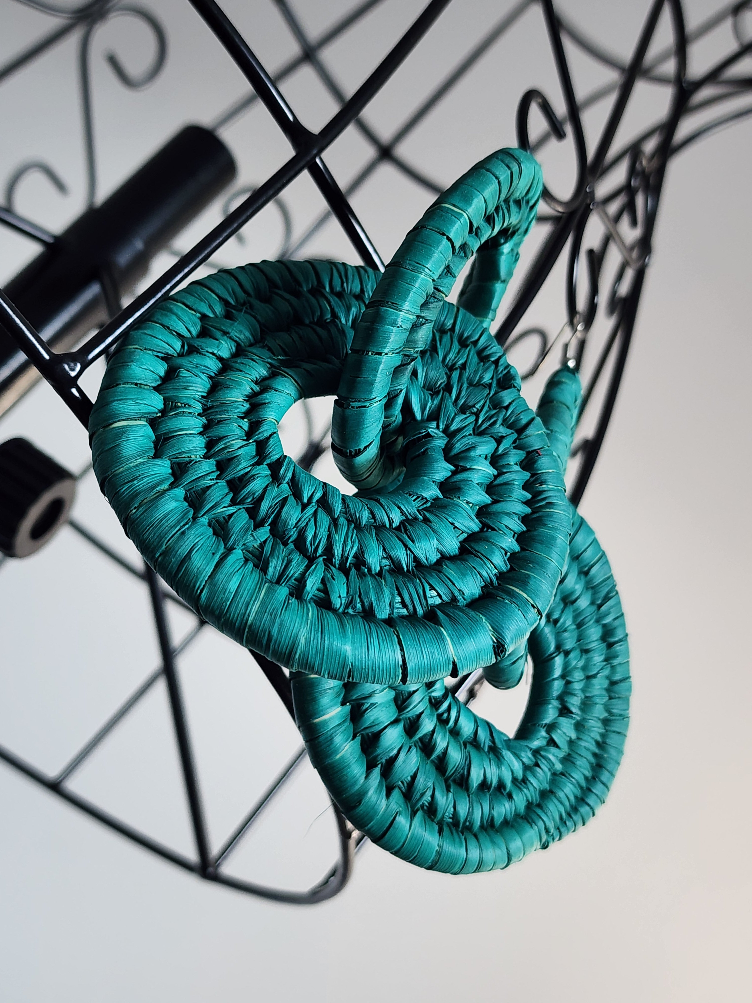BRAVADO pair - Handmade Raffia Statement Earrings | Boho Summer Accessory | Gift for Her