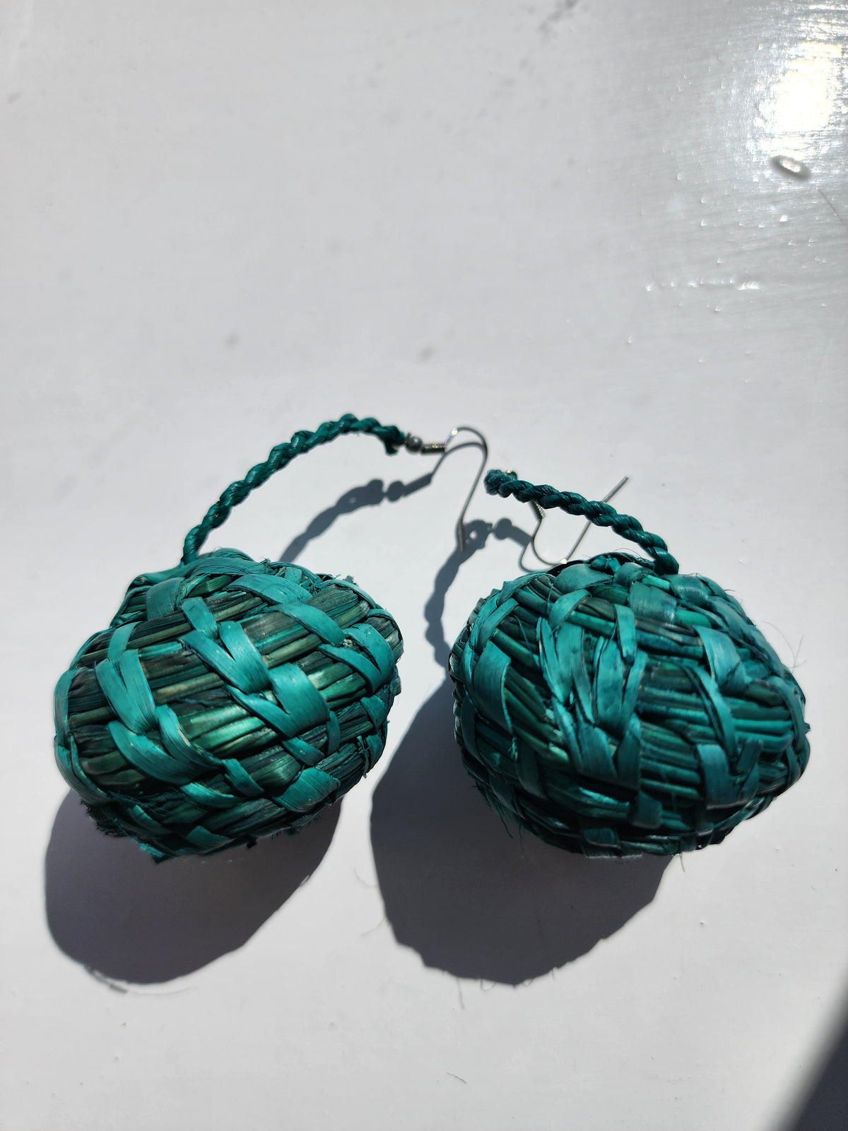 JUBILEE Handcrafted Raffia Statement Earrings