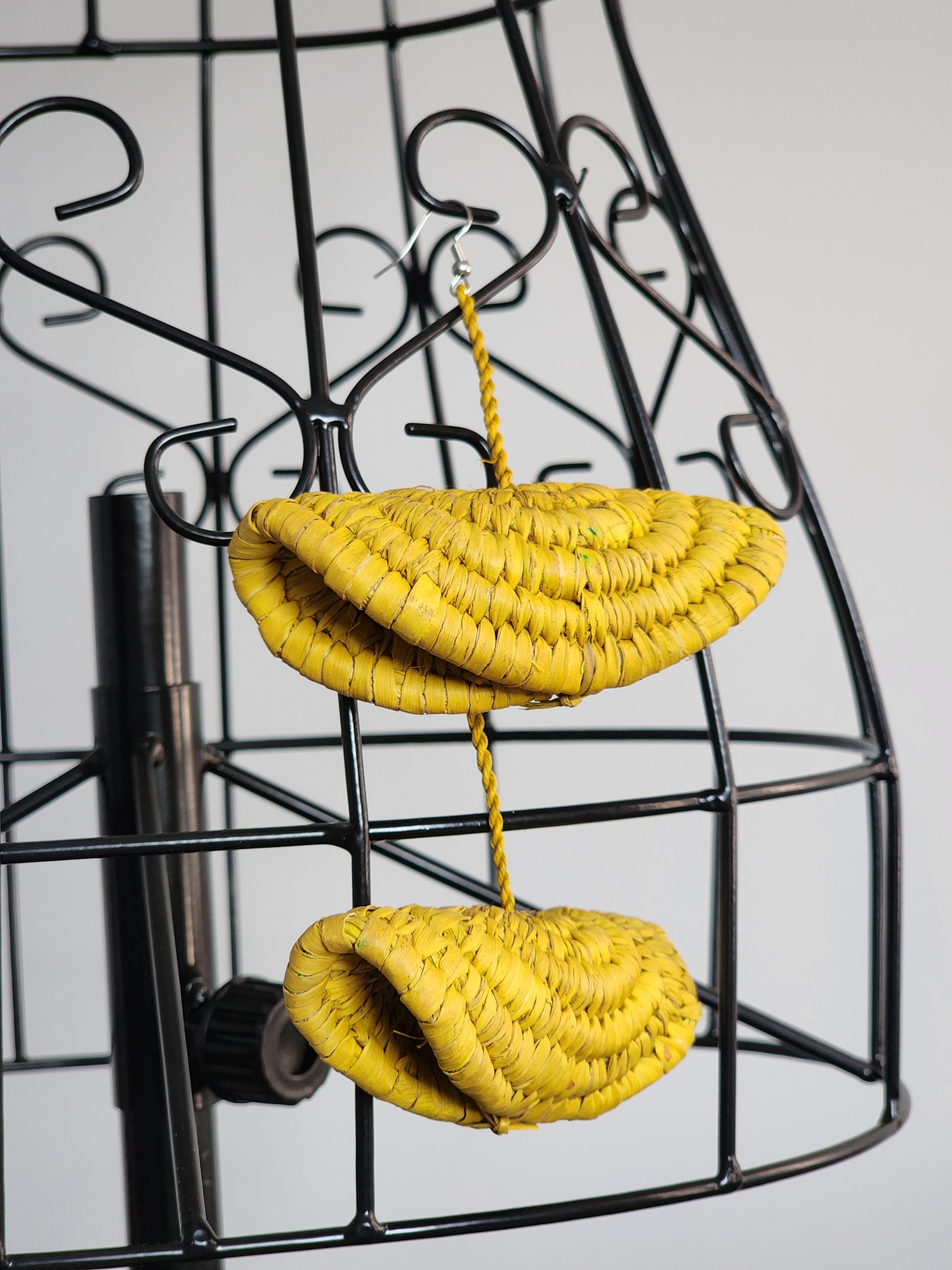 KERRY pair - Handmade Raffia Statement Earrings | Boho Summer Accessory | Gift for Her