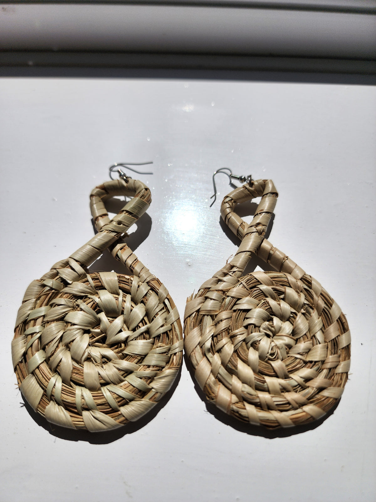 NADIA Handcrafted Raffia Statement Earrings