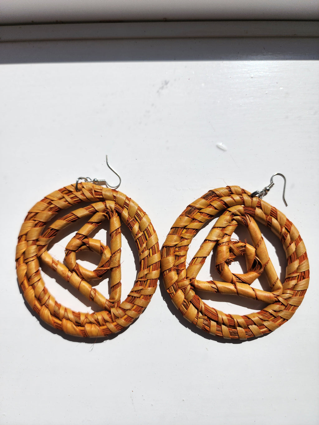 DOLLY Handcrafted Raffia Statement Earrings