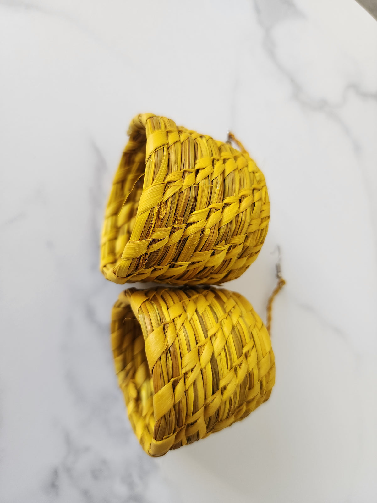 SHEDDY Handcrafted Raffia Statement Earrings