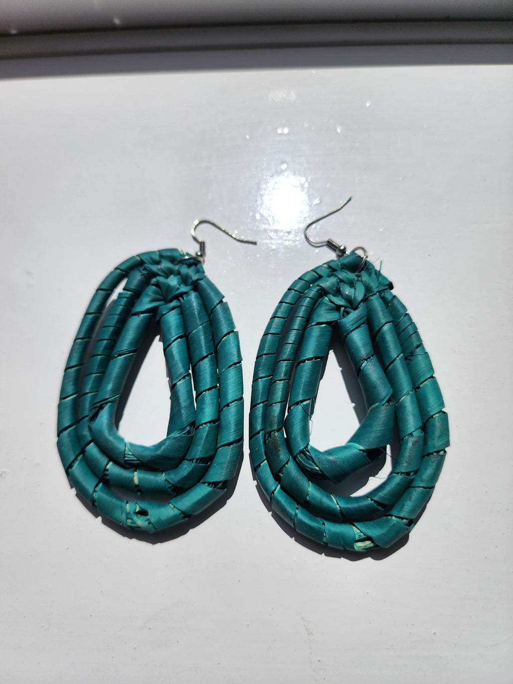 JULY Handcrafted Raffia Statement Earrings