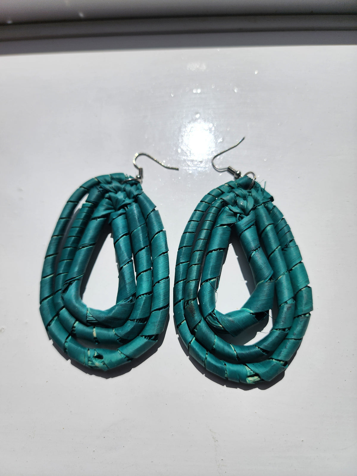JULY Handcrafted Raffia Statement Earrings