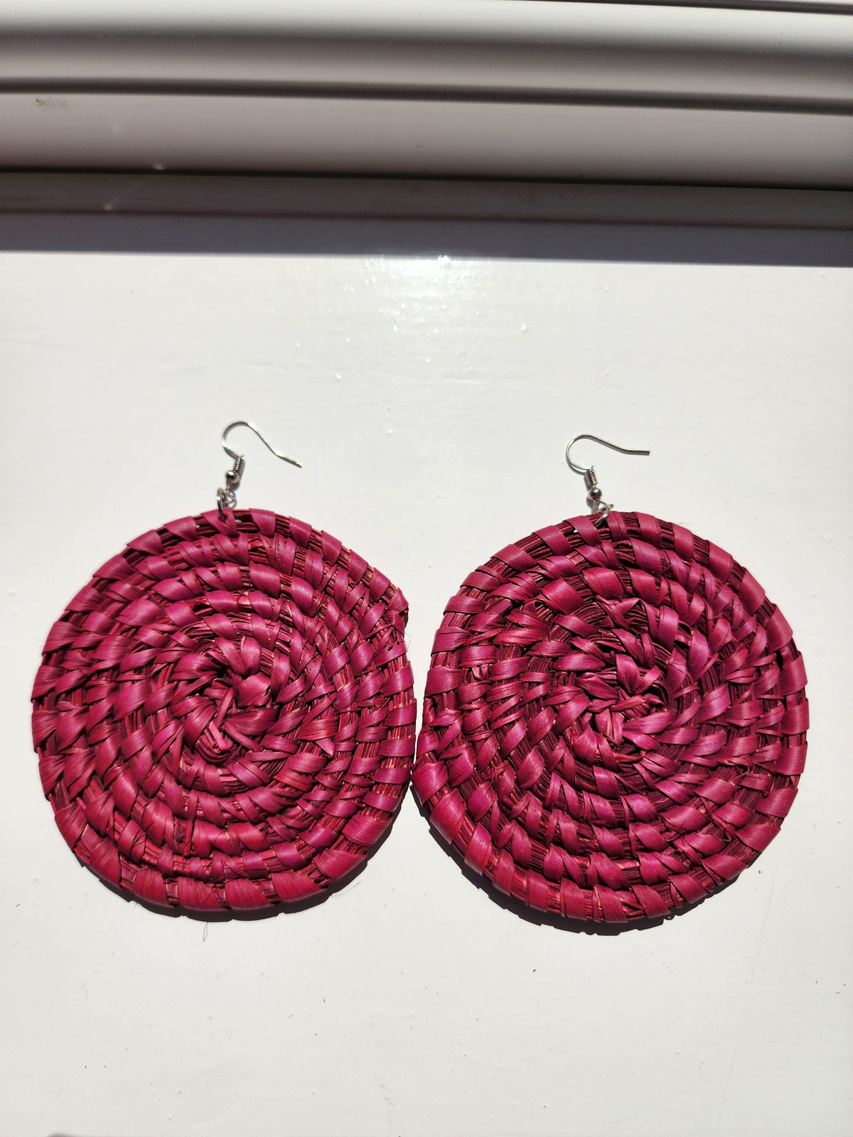 BLISS Handcrafted Raffia Statement Earrings