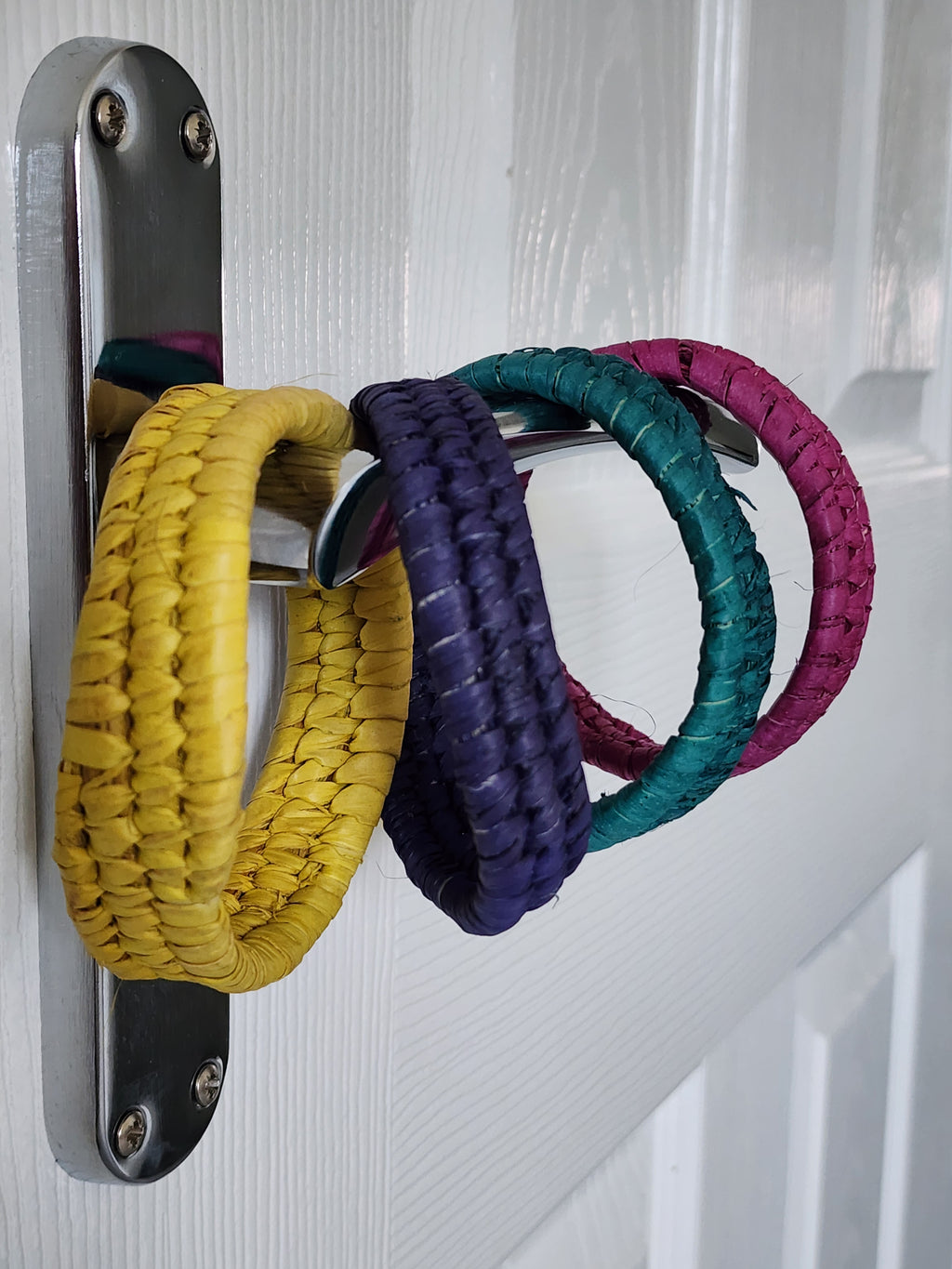 Handcrafted Raffia Statement Bangles