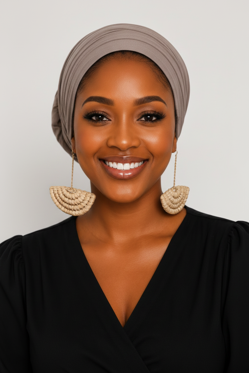 SHEILA Handcrafted Raffia Statement Earrings
