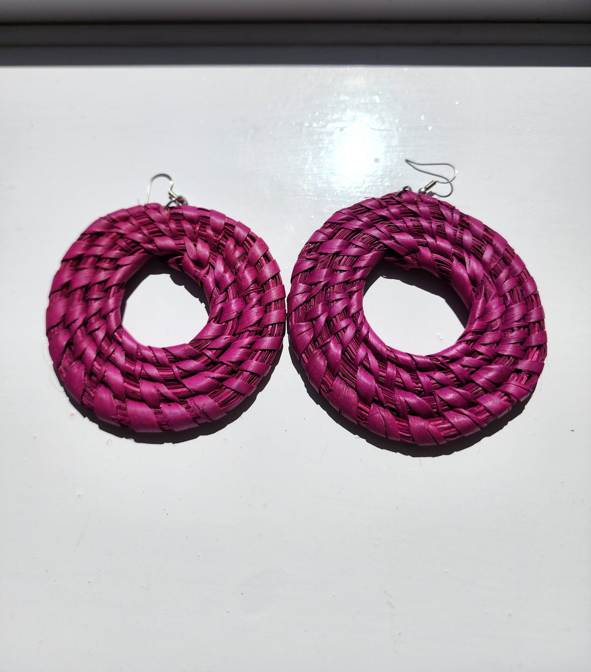 SUNNY Handcrafted Raffia Statement Earrings