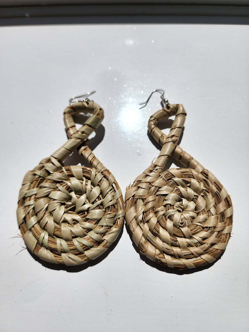NADIA Handcrafted Raffia Statement Earrings