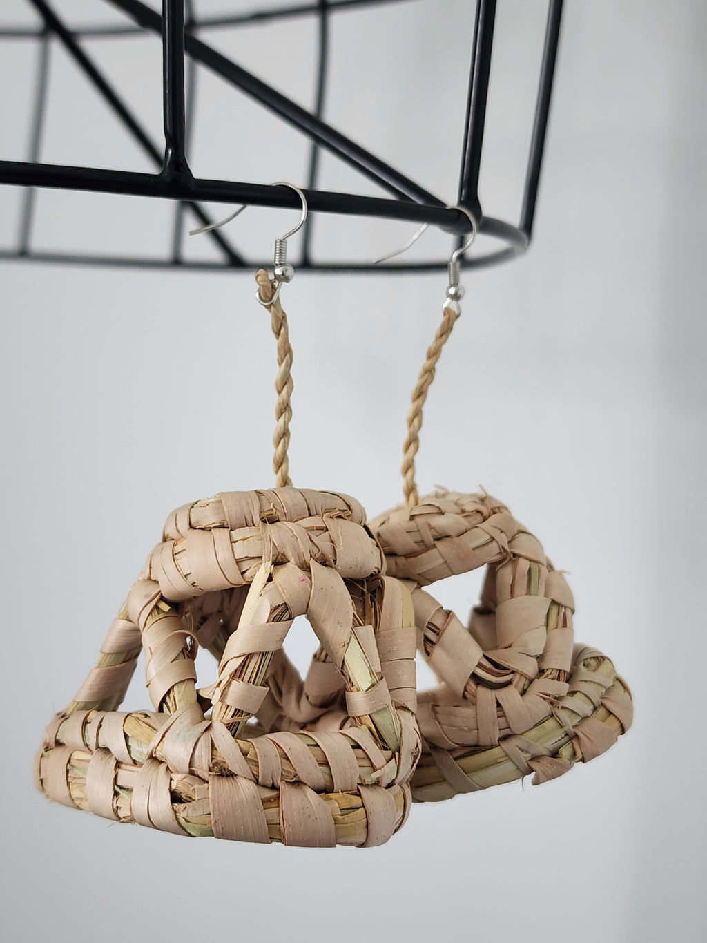 SUMMER pair - Handmade Raffia Statement Earrings | Boho Summer Accessory | Gift for Her