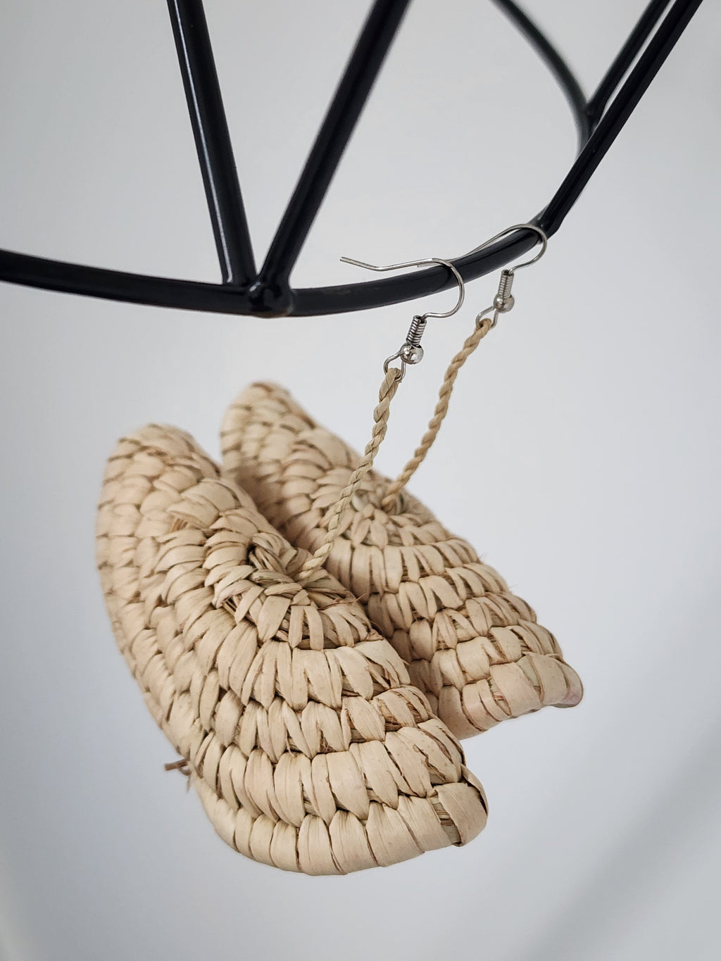 SHEILA pair - Handmade Raffia Statement Earrings | Boho Summer Accessory | Gift for Her
