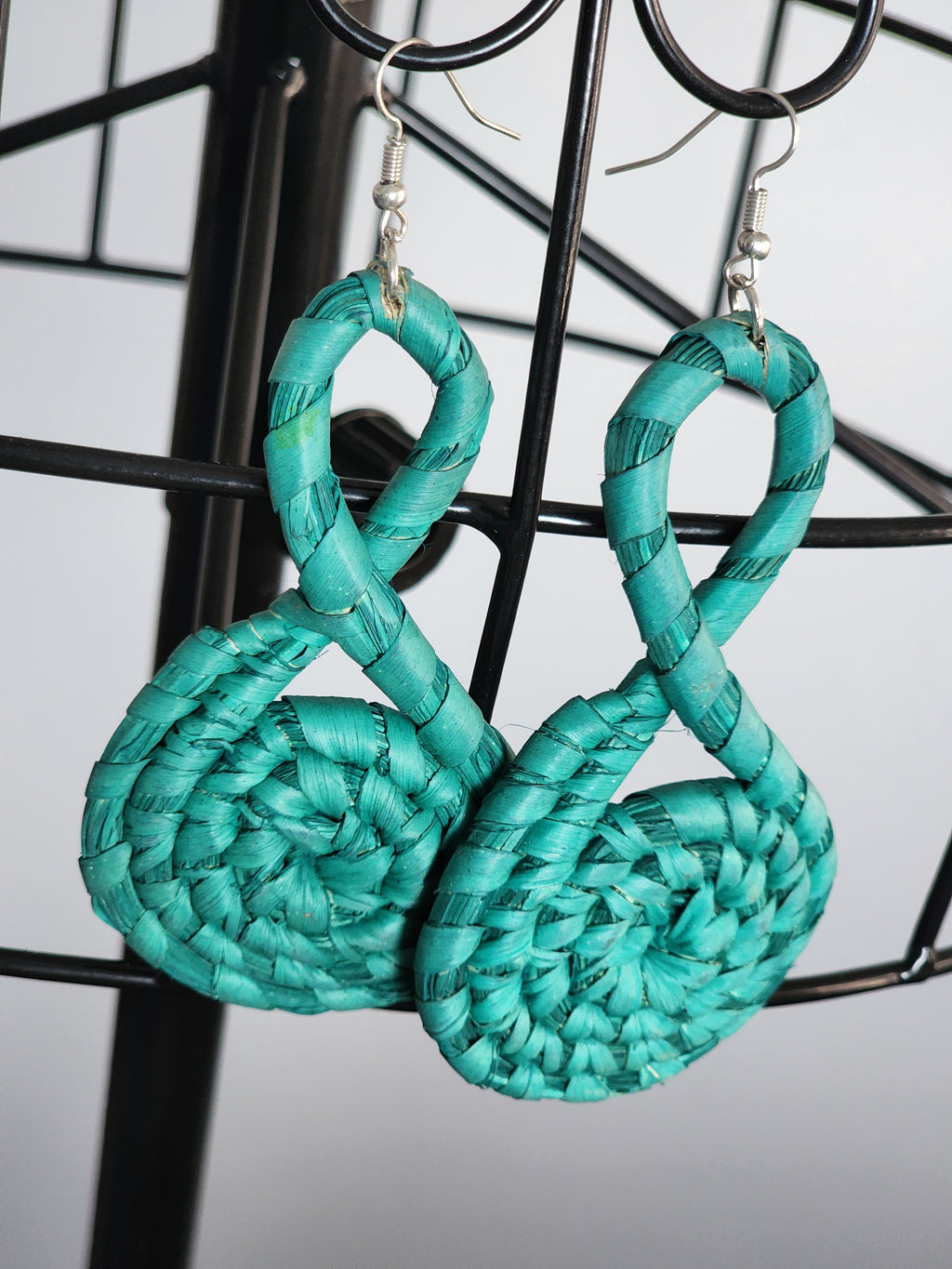 JUNE pair - Handmade Raffia Statement Earrings | Boho Summer Accessory | Gift for Her