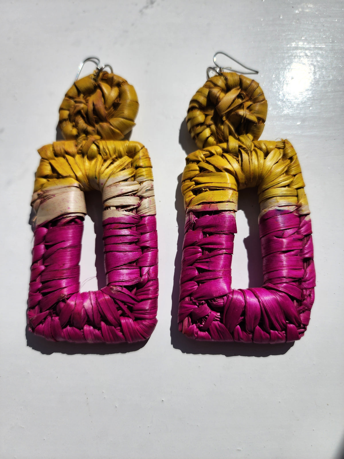TITI Handcrafted Raffia Statement Earrings