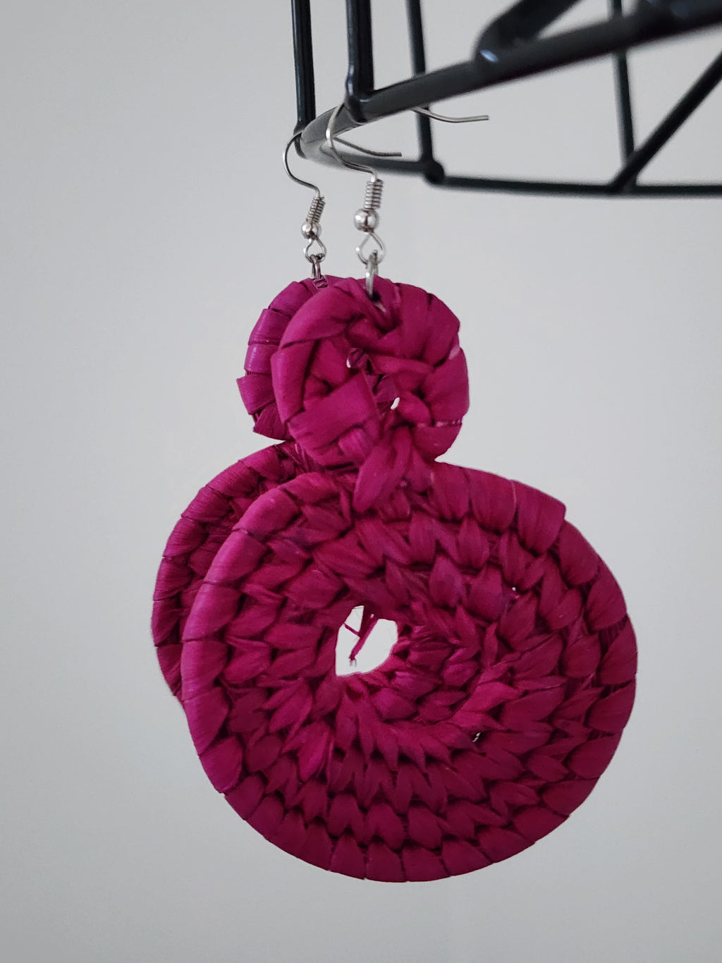 ZION pair - Handmade Raffia Statement Earrings | Boho Summer Accessory | Gift for Her