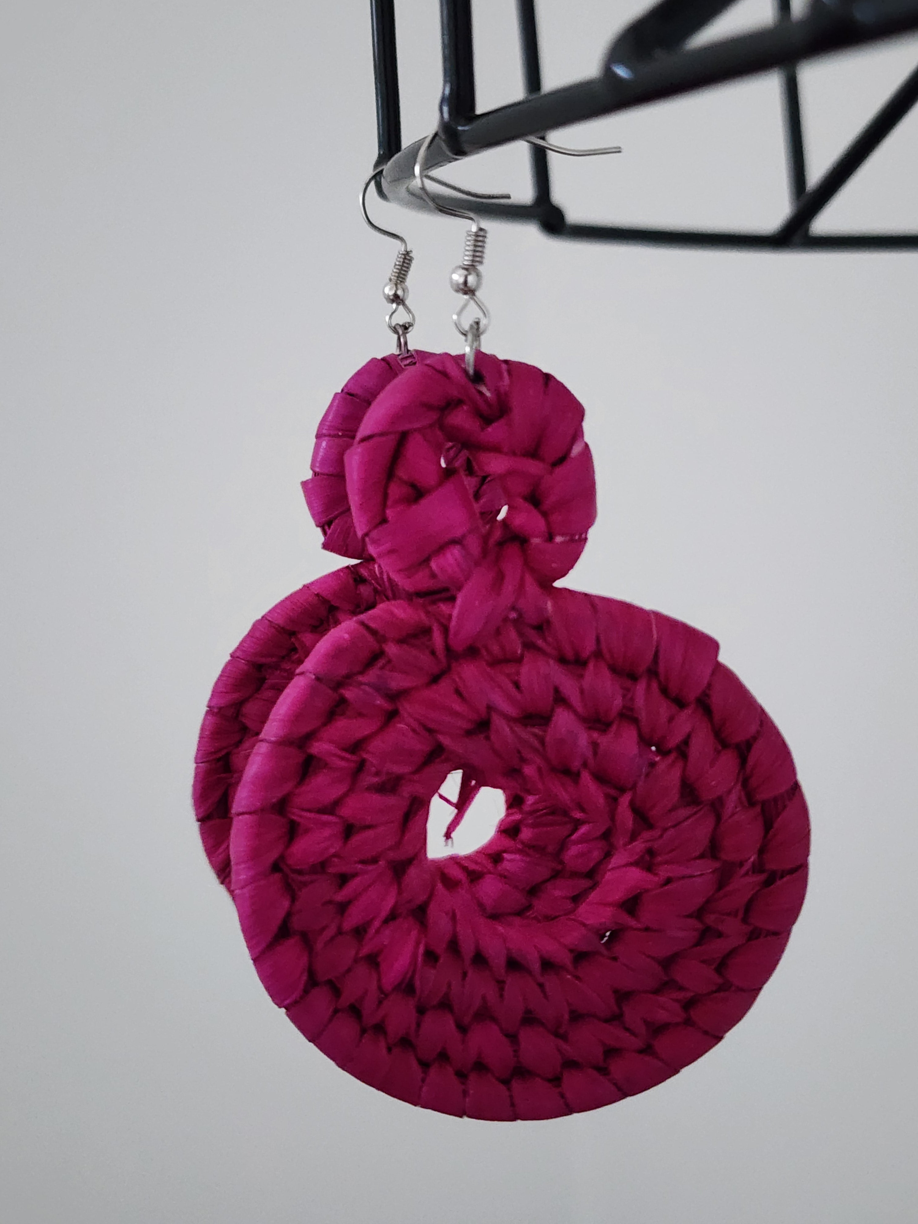 ZION pair - Handmade Raffia Statement Earrings | Boho Summer Accessory | Gift for Her