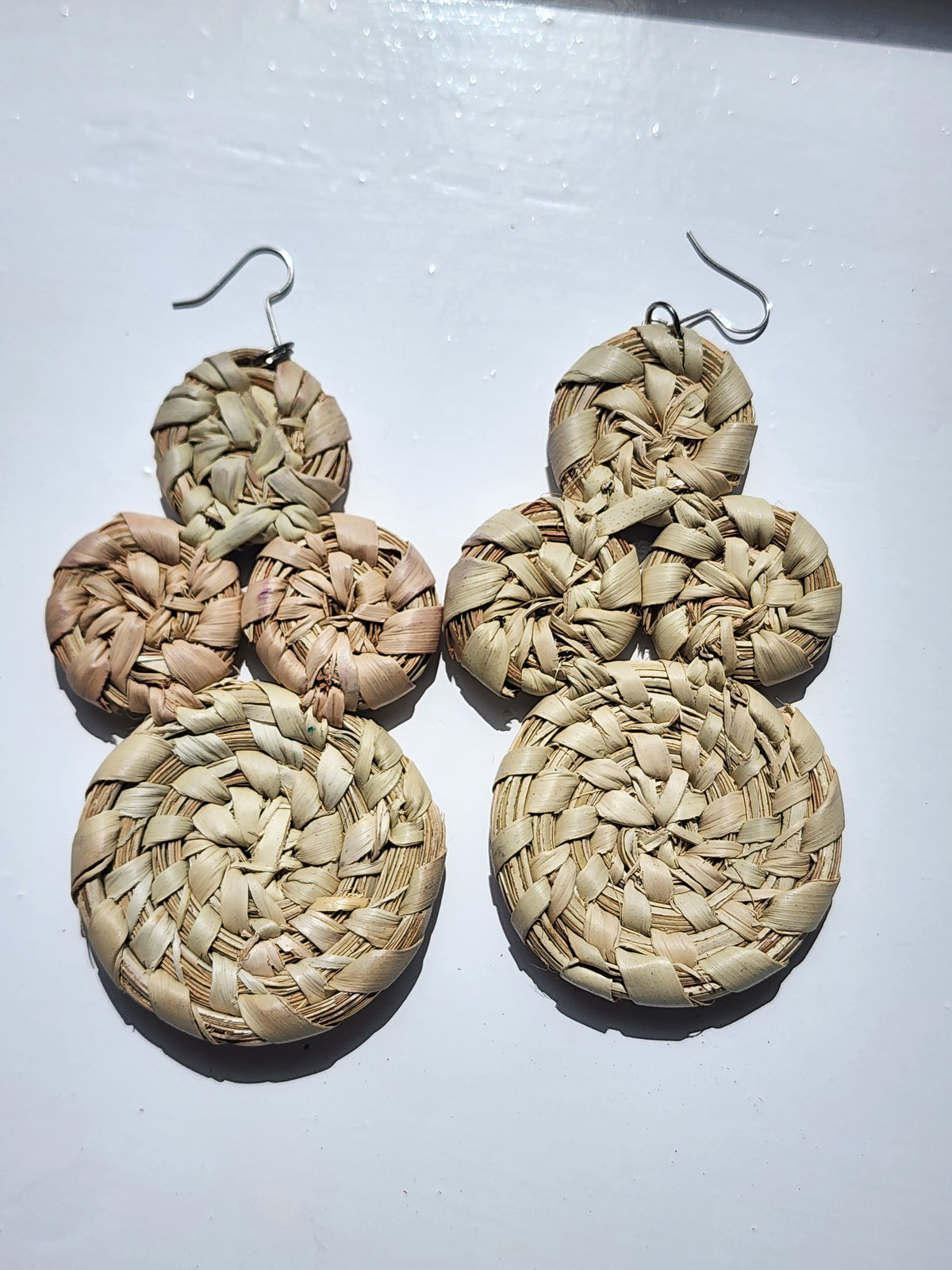 LEONA Handcrafted Raffia Statement Earrings