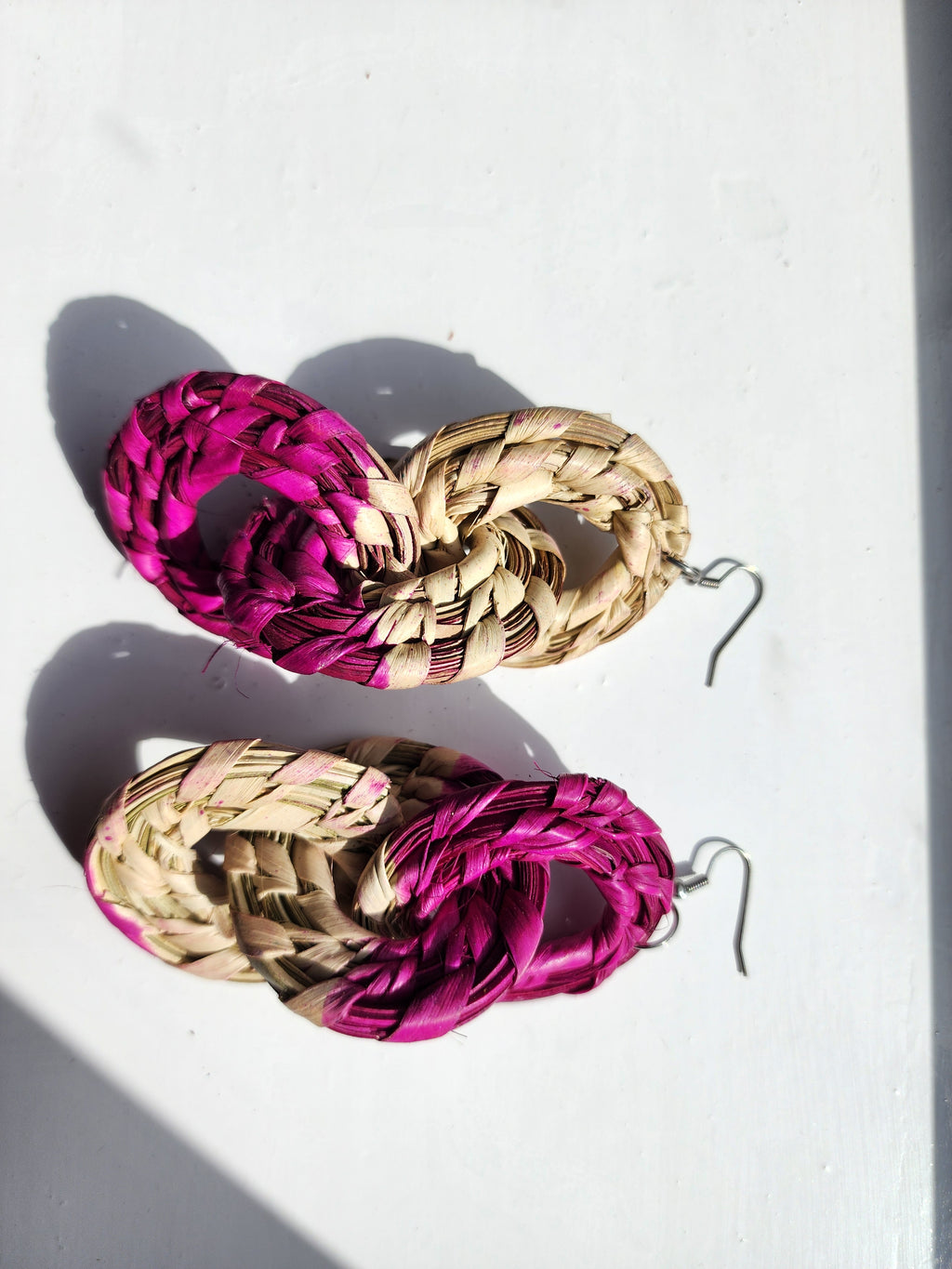 MAY pair - Handmade Raffia Statement Earrings | Boho Summer Accessory | Gift for Her