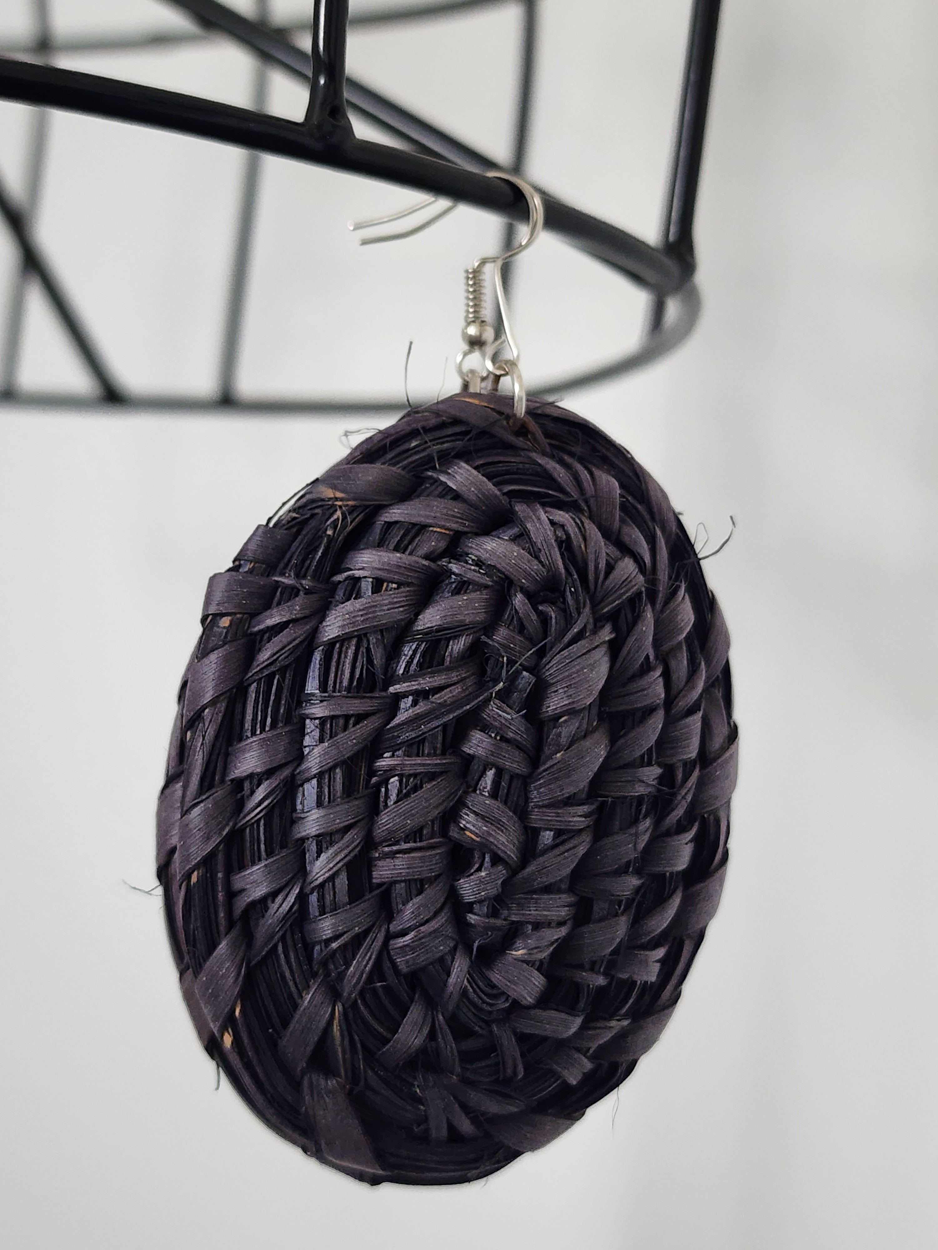 DOVE pair - Handmade Raffia Statement Earrings | Boho Summer Accessory | Gift for Her