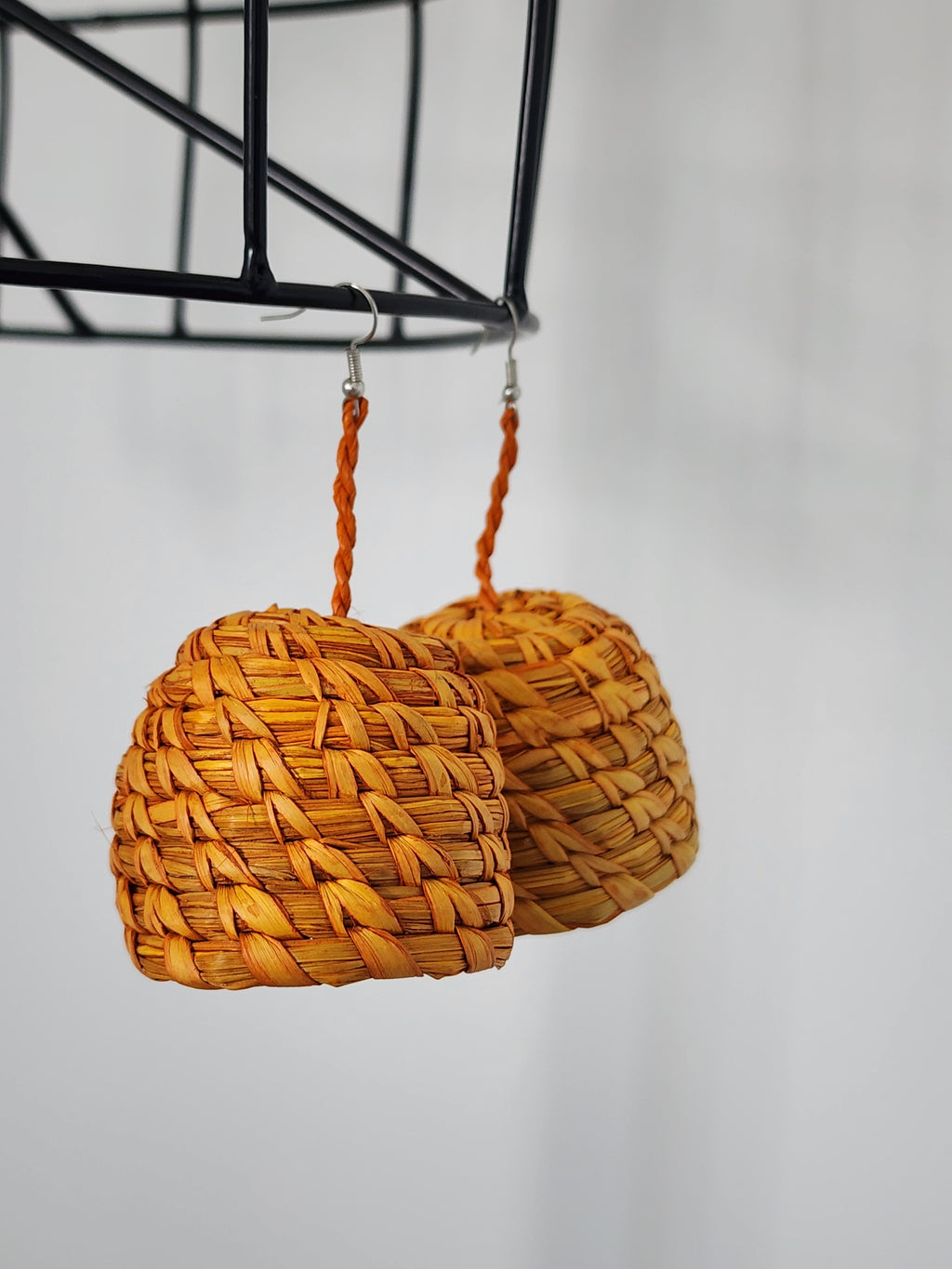 LADI pair - Handmade Raffia Statement Earrings | Boho Summer Accessory | Gift for Her