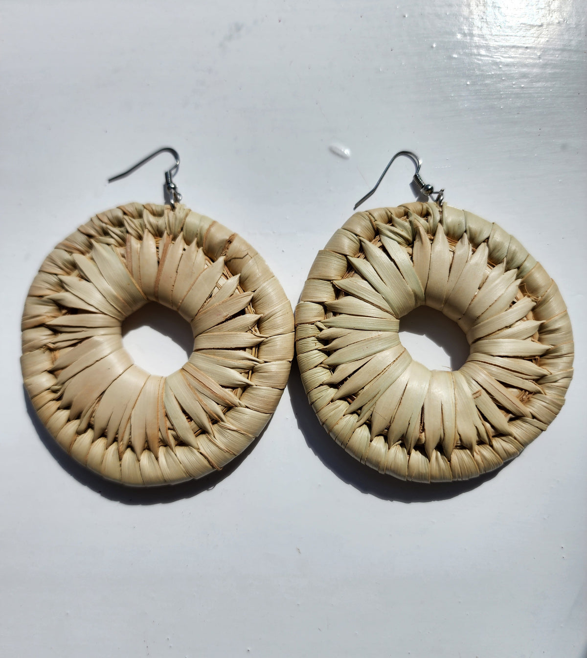 KAREN Handcrafted Raffia Statement Earrings