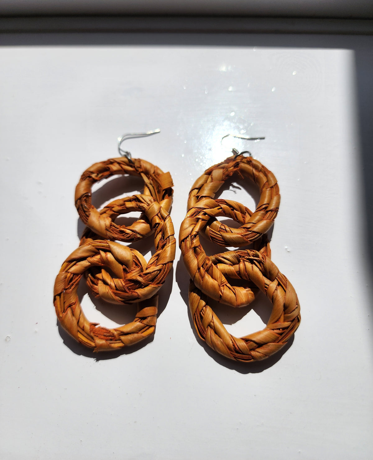 AUGUST Handcrafted Raffia Statement Earrings