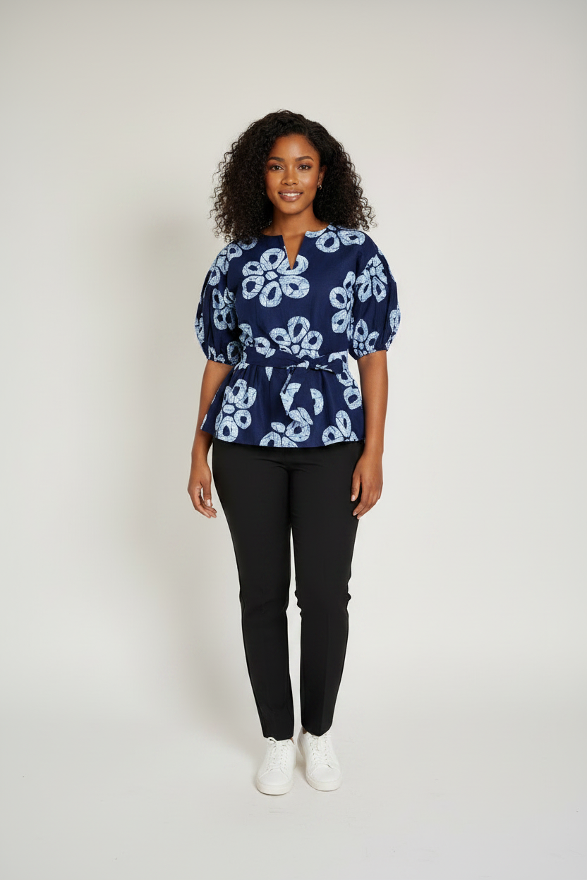 SURU Flattering Peplum Blouse