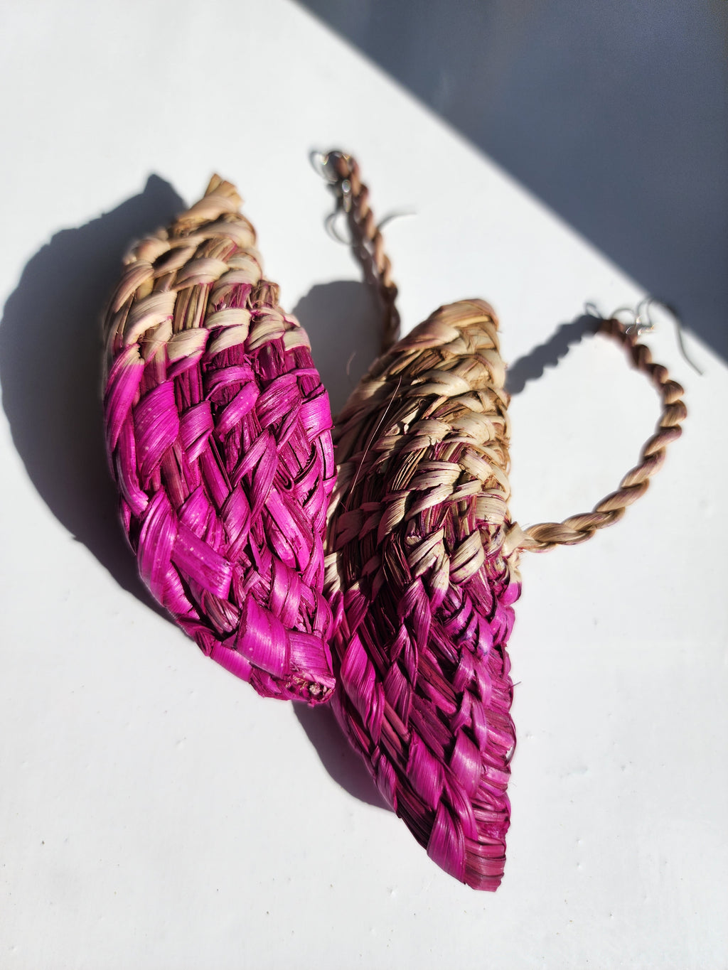 MAUREEN Handcrafted Raffia Statement Earrings